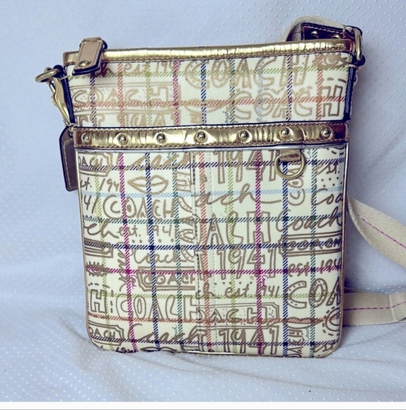 Coach Tattersall Graffiti Swingpack No. KO868-42239 EUC - Picture 10 of 15